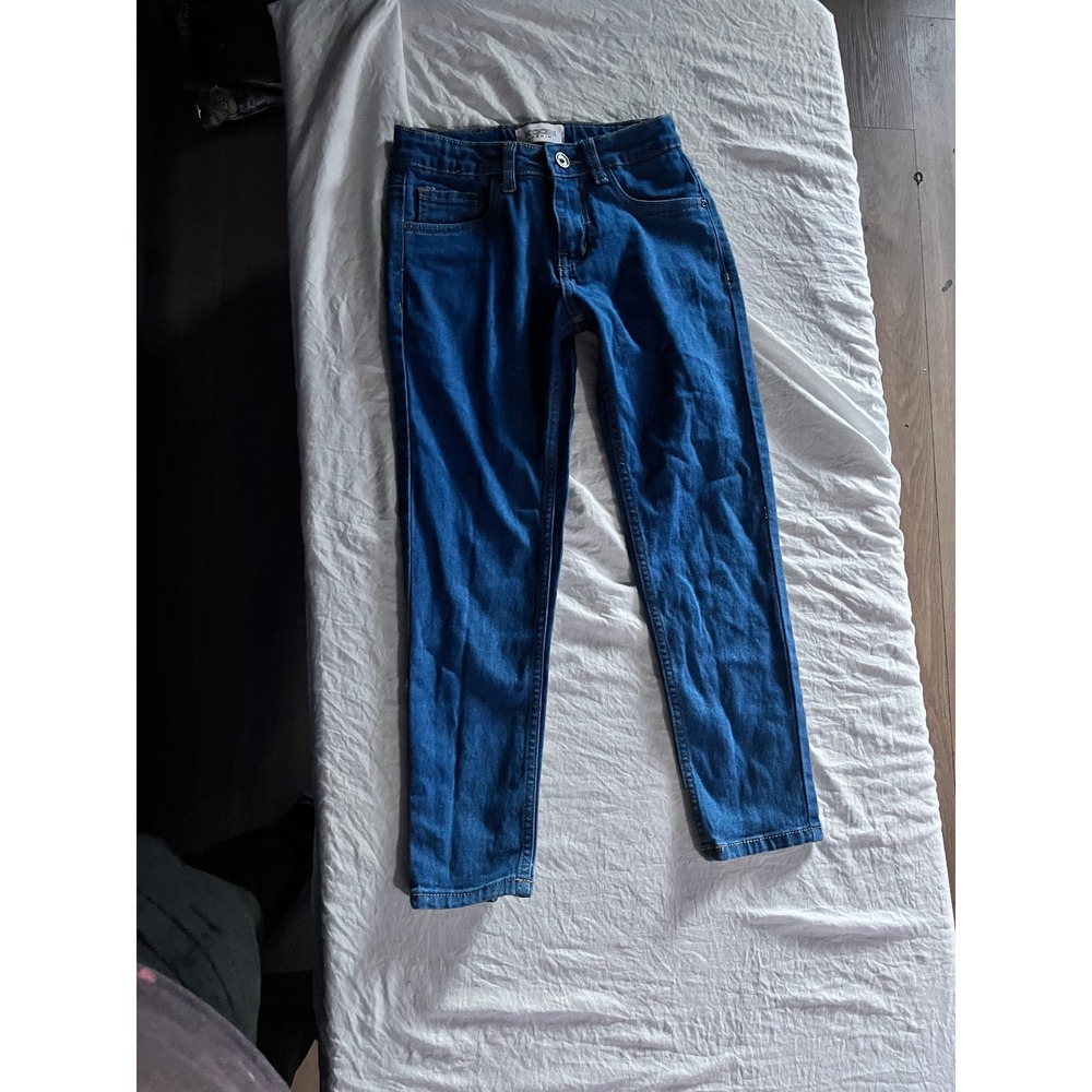 Koobi Denim Kids Jeans‎ Size 7 Blue Straight Leg Adjustable Waist Casual